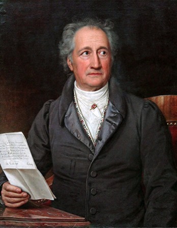 German writer and statesman Johann Wolfgang von Goethe.