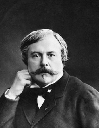 French writer, critic, and book publisher Edmond de Goncourt.