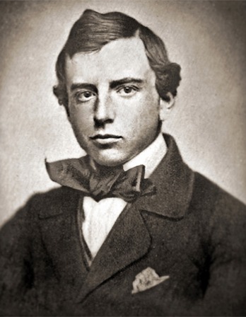 Black and white photograph of historian and man of letters Henry Adams.