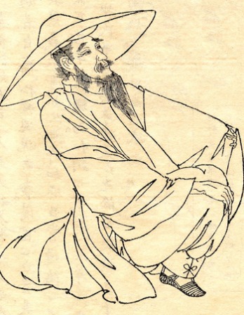 Image of Japanese poet Kakinomoto Hitomaro.