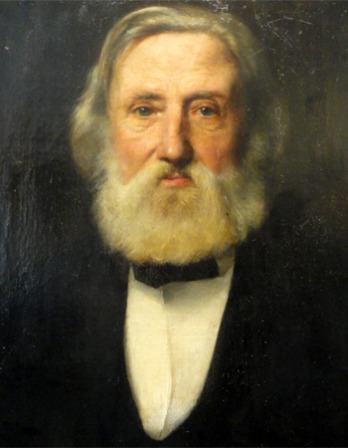 Portrait of German physician and writer Heinrich Hoffmann.