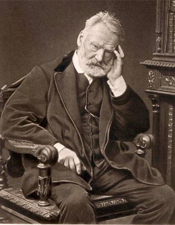 Black and white photograph of French writer Victor Hugo.