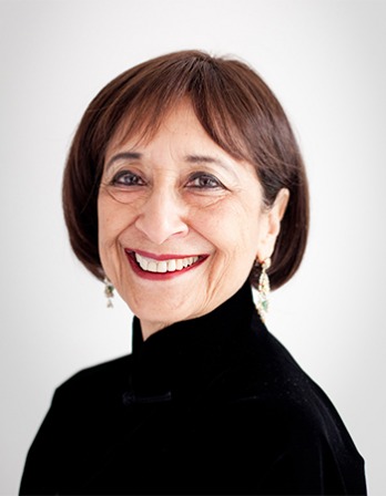 Indian actress and food writer Madhur Jaffrey.