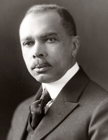 Black and white photograph of poet, diplomat, and civil rights activist James Weldon Johnson.