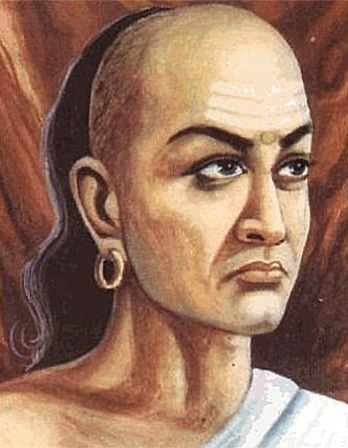 Artist rendering of Hindu statesman and philosopher Kautilya.