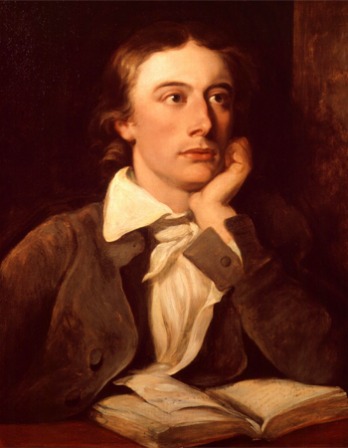 Portrait of English poet John Keats.