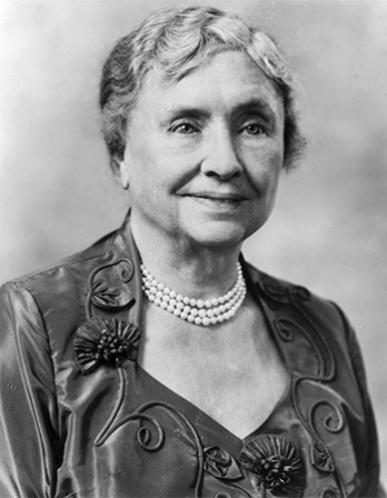 American author and educator Helen Keller.