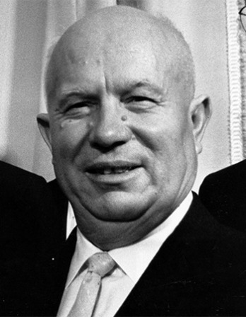 Photograph of former Soviet premier Nikita Khrushchev.