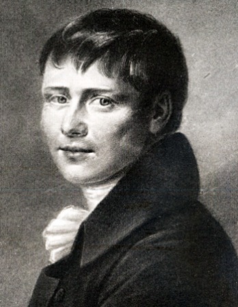 Black and white image of German dramatist Heinrich von Kleist.
