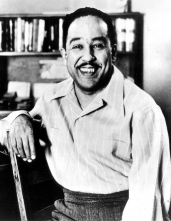 Photograph of African-American poet and writer Langston Hughes.