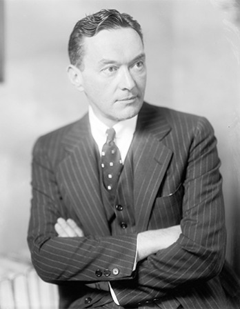 American newspaper commentator and author Walter Lippmann.