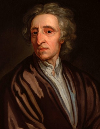 Color portrait of English philosopher John Locke.