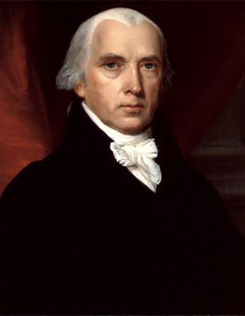 Fourth President of the United States James Madison.