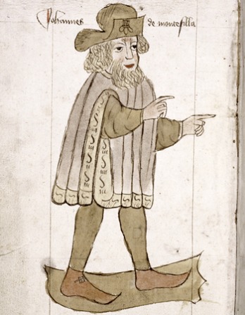 Image of medieval traveler Sir John Mandeville.
