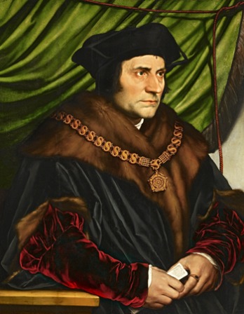 Hans Holbein portrait of Sir Thomas More.