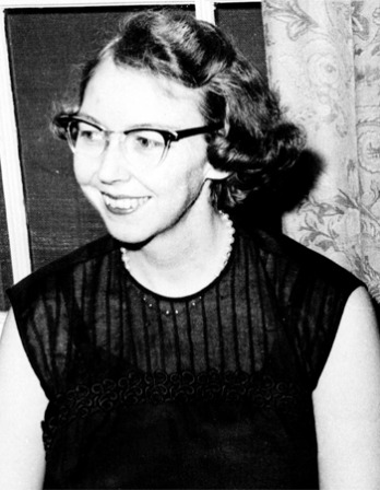 Photograph of American novelist and writer Flannery O’Connor.
