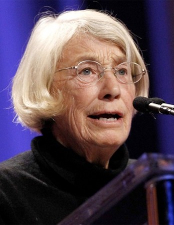 Photograph of American poet Mary Oliver.