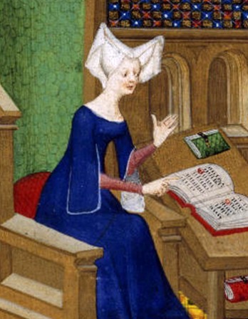 French poet and author Christine de Pisan.