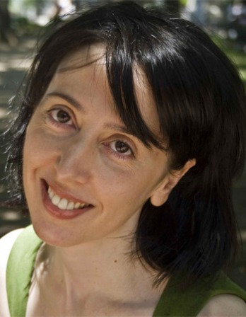 Color photograph of American writer Deb Olin Unferth.