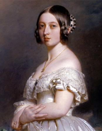 Painting of a young Queen Victoria