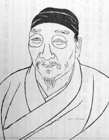 Portrait of Chinese painter and poet Xu Wei.