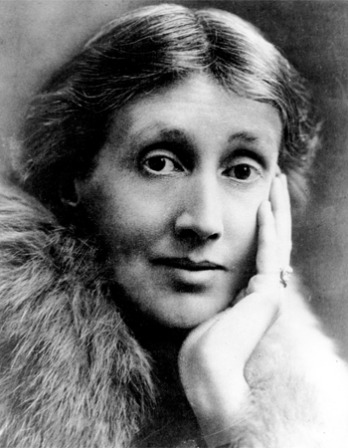 Black and white photograph of English writer Virginia Woolf.