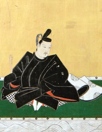 Painting of Japanese statesman and poet Otomo no Yakamochi.