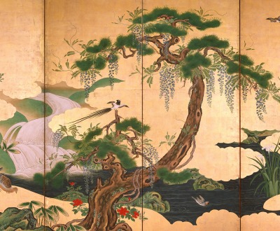 Birds and Flowers of Spring and Summer, by Kano Eino, late seventeenth century. 