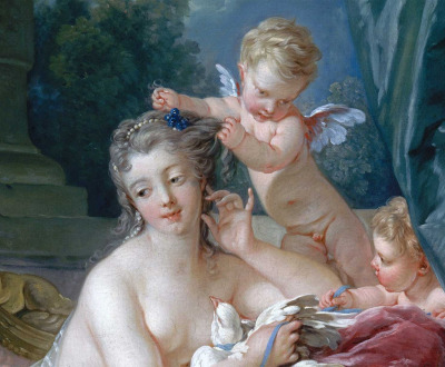 The Toilette of Venus (detail), by François Boucher, 1751.