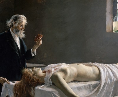 Anatomy of the heart; And she had a heart!; Autopsy, by Enrique Simonet, 1890.