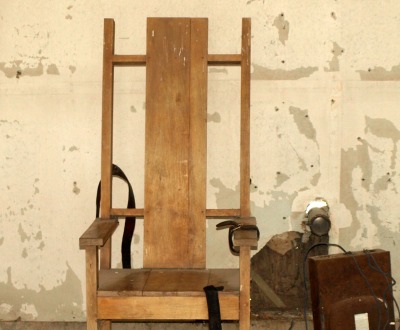 Original death chamber at the Red Hat Cell Block, West Feliciana Parish, Louisiana, 2010. Photograph by Lee Honeycutt.