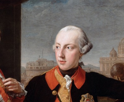 Emperor Joseph II with Grand Duke Pietro Leopoldo of Tuscany, by Pompeo Batoni, 1769.