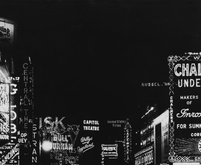 Broadway and Forty-Fourth Street, New York City, 1919. The Museum of the City of New York / Art Resource, NY. Broadway and Forty-Fourth Street, New York City, 1919. The Museum of the City of New York / Art Resource, NY.