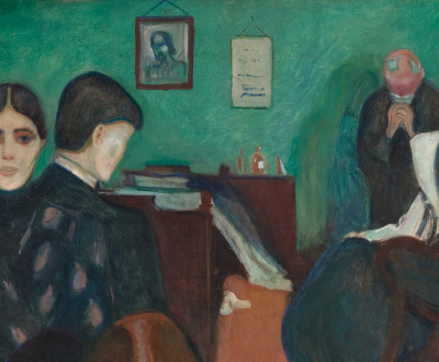 Death in the Sickroom, by Edvard Munch, 1893. Wikimedia Commons / Munch Museum.
