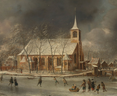 View of the Church of Sloten in the Winter, by Jan Abrahamsz. Beerstraten, 1640–66. Rijksmuseum. View of the Church of Sloten in the Winter, by Jan Abrahamsz. Beerstraten, 1640–66. Rijksmuseum.