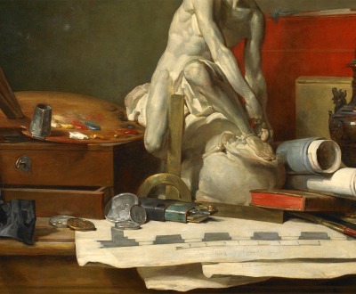 The Attributes of the Arts and the Rewards Which Are Accorded Them, by Jean-Baptiste-Siméon Chardin, 1766. The Attributes of the Arts and the Rewards Which Are Accorded Them, by Jean-Baptiste-Siméon Chardin, 1766.