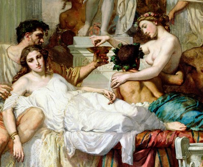 The Romans of the Decadence (detail), by Thomas Couture, 1847. Musée d'Orsay.