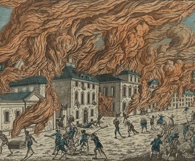 Representation du feu terrible a Nouvelle Yorck, c. 1778, Library of Congress, Prints and Photographs Division.