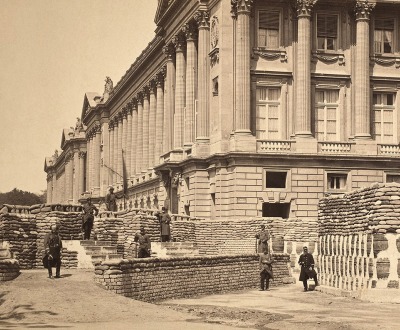 Barricades during the Paris Commune, near the Ministry of Marine and the Hotel Crillon, 1871. The Metropolitan Museum of Art, Elisha Whittelsey Collection, The Elisha Whittelsey Fund, 1959.