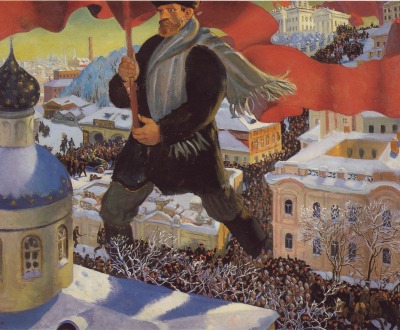 The Bolshevik, by Boris Kustodiev, 1920.