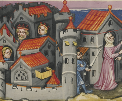 Rehab Hiding the Spies in Jericho, c. 1405. The J. Paul Getty Museum, Los Angeles. Digital image courtesy of the Getty’s Open Content Program.