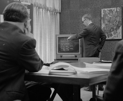 Photograph of “Video Typewriter” by Thomas J. O'Halloran, 1964.