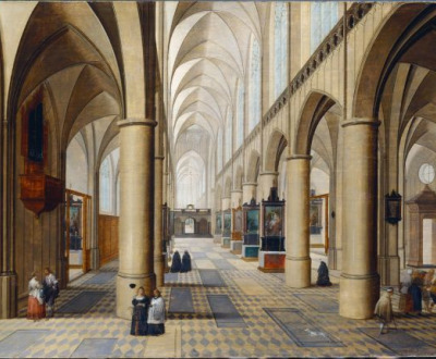 Interior of a Gothic Church