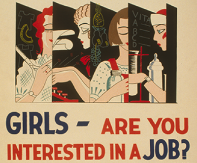 “Girls—Are You Interested in a Job?” WPA poster, c. 1936. Library of Congress, Prints and Photographs Division.