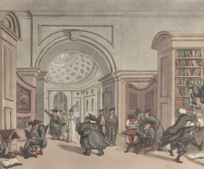 Inside View of the Public Library, Cambridge