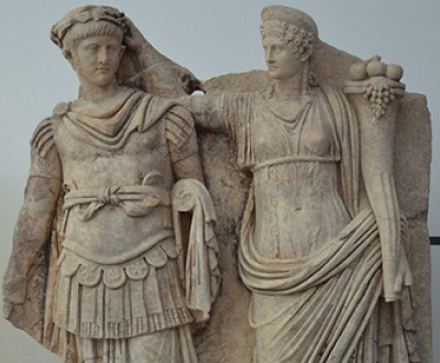 Relief depicting Nero and Agrippina from the Aphrodisias Museum, 2015. Photograph by Carole Raddato. Flickr (CC BY-SA 2.0). Relief depicting Nero and Agrippina from the Aphrodisias Museum, 2015. Photograph by Carole Raddato. Flickr (CC BY-SA 2.0).