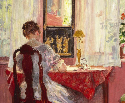 Writing, by Gari Melchers, c. 1905 