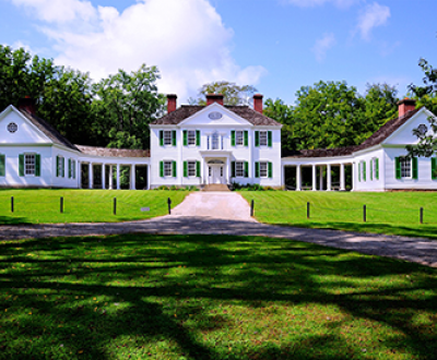 The rebuilt Blennerhassett mansion.