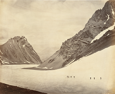 The Manirung Pass, by Samuel Bourne, 1860s. The Metropolitan Museum of Art, Gilman Collection, Purchase, Cynthia Hazen Polsky Gift, 2005.