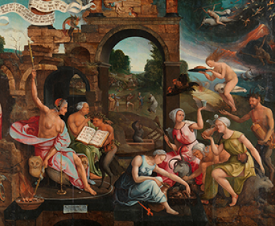 Saul and the Witch of Endor, by Jacob Cornelisz van Oostsanen, 1526. Rijksmuseum.